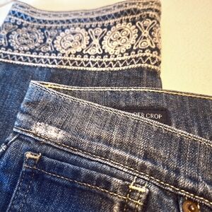 LUCKY BRAND, Crop - Embroidered Jeans